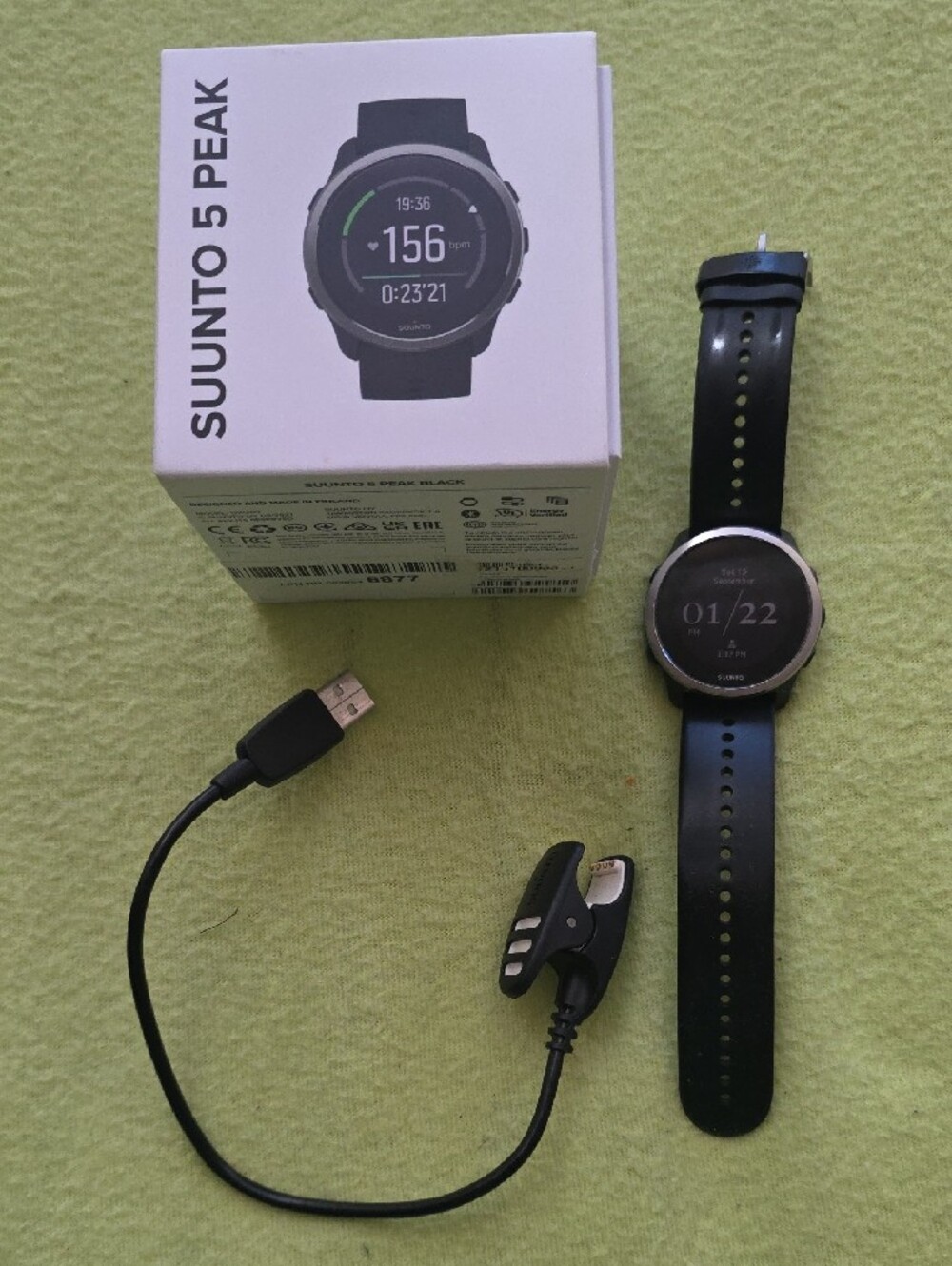 Suunto 5 Peak Black and Silver GPS Sports Smartwatch